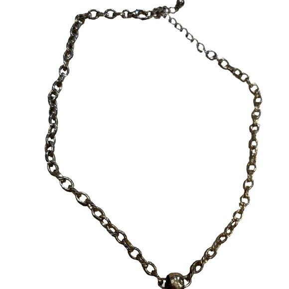 Kenneth Cole Mother Of Pearl Pink Salmon Abalone Pendant Necklace Signed - Picture 3 of 8